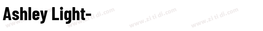 Ashley Light字体字体转换